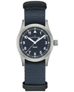 Hamilton Khaki Field Quartz 33mm Blue Dial Fabric Strap Women's Watch Model H69301940