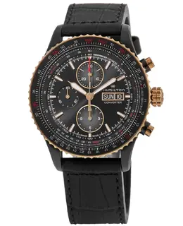 Hamilton H-21-Si Automatic Chronograph Khaki Aviation Converter Black Dial Men's Watch Model H76736730
