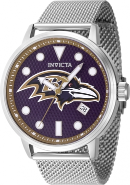 Invicta NFL Baltimore Ravens Mens Quartz Watch 47976, Blue Dial
