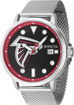 Invicta Nfl Atlanta Falcons Mens Quartz Black Dial Watch 47982