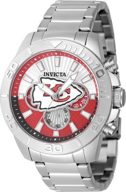 Invicta Nfl Kansas City Chiefs Chronograph GMT Quartz Mens Watch Model 47941