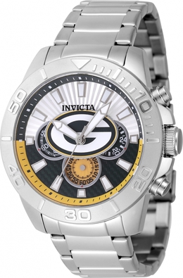 Invicta NFL Green Bay Packers Chronograph GMT Quartz Men's Watch 47952