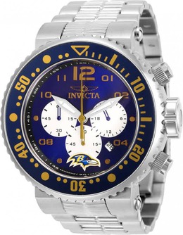 Invicta NFL 30257 Mens Chronograph Watch Purple Dial