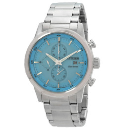 Citizen Chronograph Eco-Drive Blue Dial Mens Watch CA0748-80L