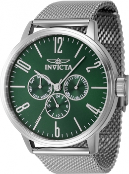 Invicta Specialty Series, Mens GMT Quartz Green Dial Watch (Model: 47120)
