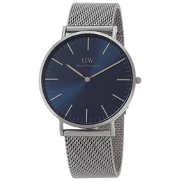DW00100628 Daniel Wellington Mens Classic Mesh Arctic Quartz Blue Dial Watch
