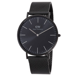 Daniel Wellington Classic Mesh Onyx Quartz Black Dial Mens Watch dw00100632