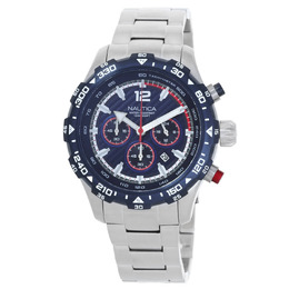 Nautica NST Chronograph Quartz Blue Dial Mens Watch NAPNSS404