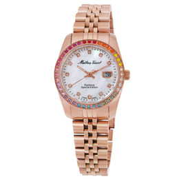 Mathey-Tissot Mathy Rainbow Quartz White Dial Ladies Watch d809pqi