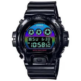Casio Black Resin Watch cadw6900rgb1erac Quartz Movement Digital Display Mineral Glass 20ATM Water Resistance G Shock-resistant