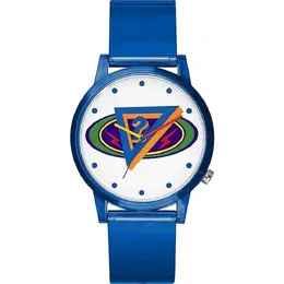 Guess guv1049m1ac Blue Resin Analogical Quartz Watch