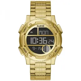 Guess Gold Stainless Steel Watch gugw0271g2ac Digital Quartz with Special Functions