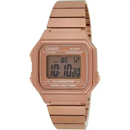 Casio Multicolor Stainless Steel Watch cab650wc5aac - Digital Quartz Movement, Pink Dial