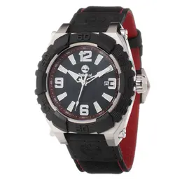 Timberland Black Leather Watch titbl13321js12pnnac