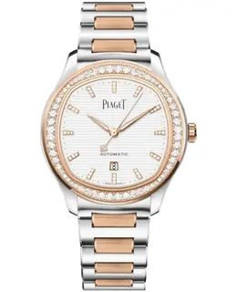 Piaget Polo Date G0A48026: 18K Rose Gold & Steel Case with Diamond Bezel