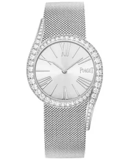 Piaget Limelight Gala Automatic White Dial Diamond Bezel Women's Watch Model G0A48212
