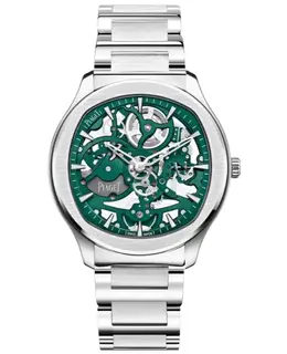 Piaget Polo Skeleton Automatic Green Dial Steel Men's Watch Model G0A47008