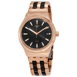 Swatch Sistem Dafne Automatic Mens Watch Black Dial YIG400G