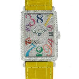 Franck Muller Long Island Automatic Diamond Ladies Watch 1200CHD_CD_COL_DR_OG_YLW