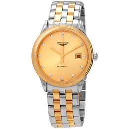 Longines Flagship Champagne Diamond Dial Mens Watch l4.974.3.37.7