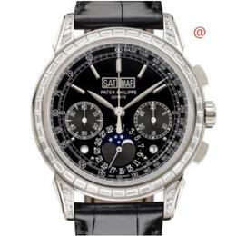 Patek Philippe 5271P-010 Grand Complications Mens Perpetual Chronograph Hand Wind Moon Phase Diamond Day-Night Black Dial