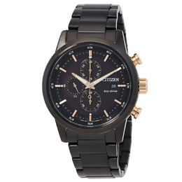 Citizen Chronograph Eco-Drive Black Dial Mens Watch CA0746-85E