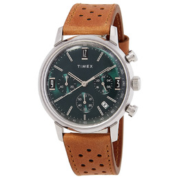 Timex Marlin Chronograph Quartz Green Dial Mens Watch TW2W10100VQ, TW2W10100