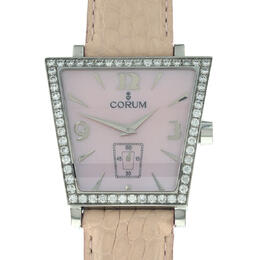 Corum Trapeze Quartz Diamond Pink Dial Ladies Watch Z106/93745