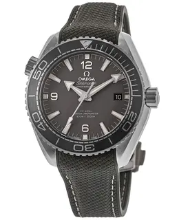 Omega Seamaster Planet Ocean 600M 43.5mm Automatic Grey Dial Rubber Strap Men's Watch 215.32.44.21.01.002
