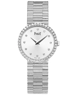Piaget Altiplano G0A37041 Women's Watch - 18K White Gold Case with Diamond Bezel