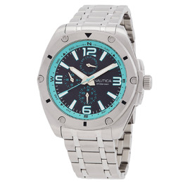 Naptcs225 Nautica Multifunction Quartz Blue Dial Mens Watch