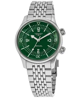 Longines Legend Diver Automatic Green Dial Steel Men's Watch l3.764.4.06.6
