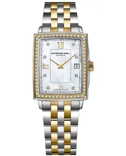 Raymond Weil 5925-sps-00995 Toccata Mother of Pearl Dial Diamond Bezel Two-Tone Steel Women's Watch