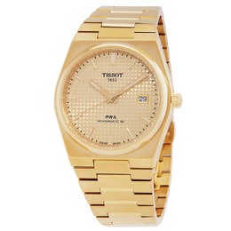Tissot PRX Powermatic 80 Automatic Champagne Dial Mens Watch T1374073302100