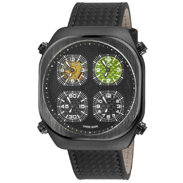 Gevril Quattro Quartz Black Dial Mens Watch 43403