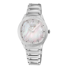Gevril Morcote Diamond Mother of Pearl Dial Ladies Watch 10041b