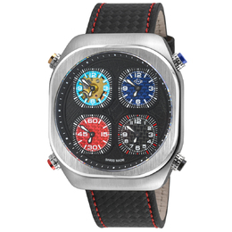 Gevril Quattro Quartz Black Dial Mens Watch 43400