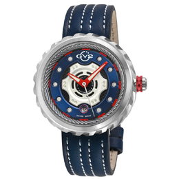 Gevril Motorcycle Blue Dial Mens Watch 13201