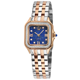 GV2 by Gevril Milan Diamond Blue Dial Ladies Watch 121141B