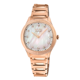 Gevril Morcote Diamond Mother of Pearl Dial Ladies Watch 10051b