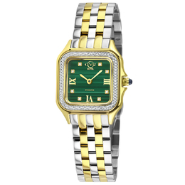 Gevril Milan Diamond Green Dial Ladies Watch Model 121131B