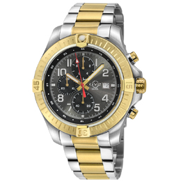 Gevril T38 Chronograph Quartz Grey Dial Mens Watch 42804b