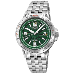 Gevril Wind Master Automatic Green Dial Mens Watch 49301b