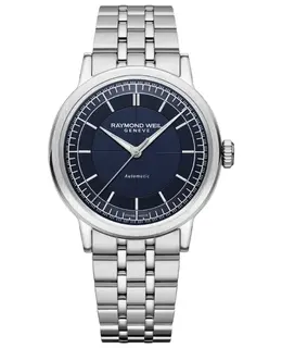 Raymond Weil Millesime Automatic Blue Dial Steel Men's Watch, Model 2925-ST-50001 (Also known as 2925ST50001)