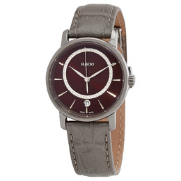 Rado DiaMaster Diamonds Quartz Brown Dial Ladies Watch, Model: r14064735