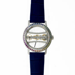 Corum Golden Bridge Round Hand Wind Diamond Mens Watch B113/03404