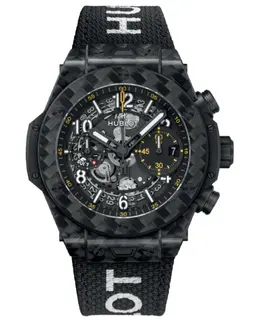 Hublot Big Bang Unico Sailing Team Automatic Chronograph Skeleton Dial Carbon Fiber Fabric Strap Men's Watch 441.qx.1149.nr.ara24