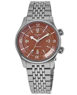 Longines Legend Diver Automatic Brown Dial Steel Men's Watch l3.764.4.96.6