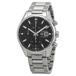 Pre-owned Tag Heuer Carrera Chronograph Automatic Black Dial Mens Watch cbk2110.ba0715