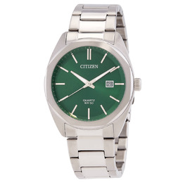 Citizen Quartz Watch Green Dial Silver Case - Model bi5110-54x